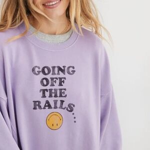 Brand New Aerie Purple Crewneck